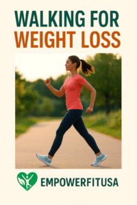 Walking for Weight Loss - Brisk walking outdoor exercise to burn calories and improve health
